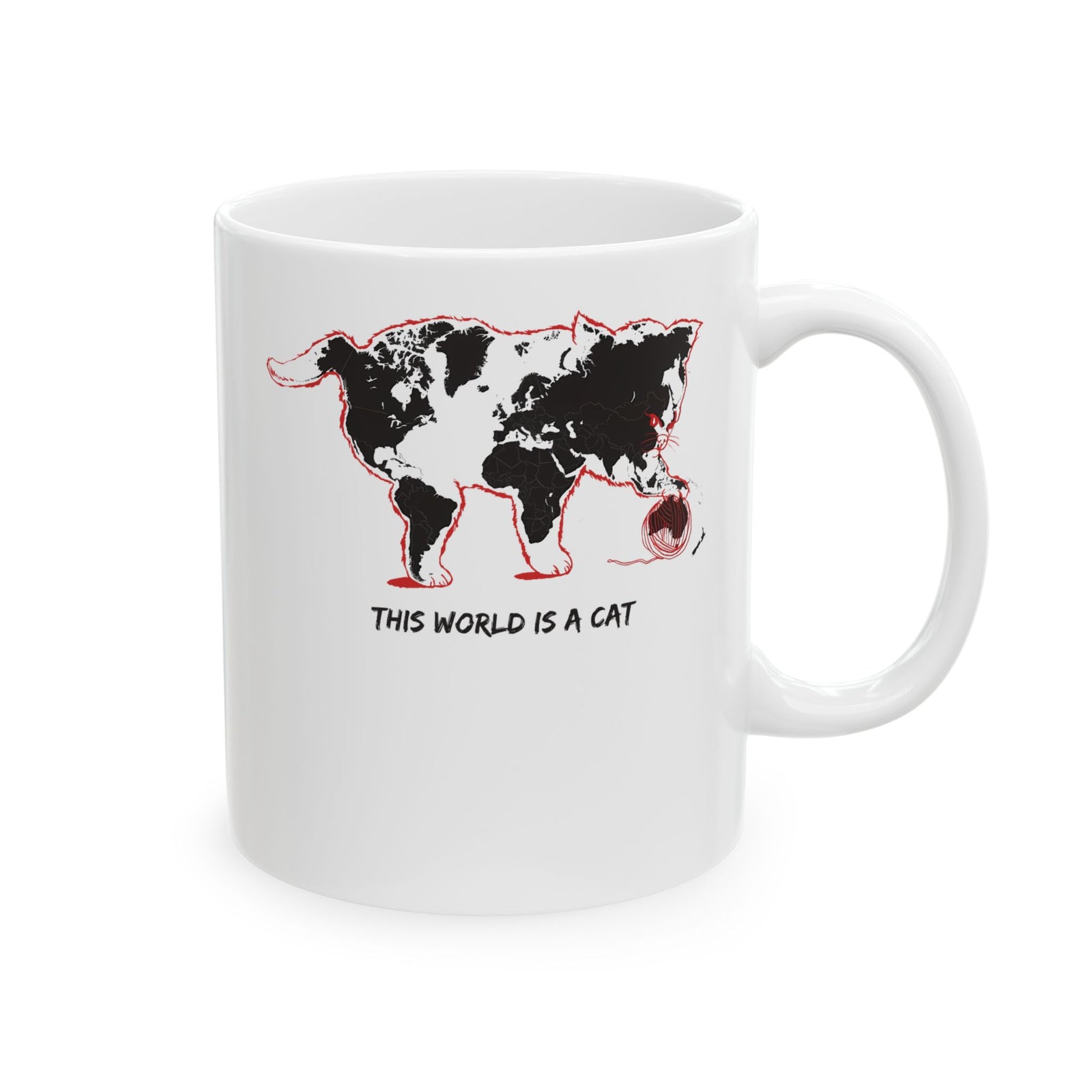 This World Is A Cat Ceramic Mug