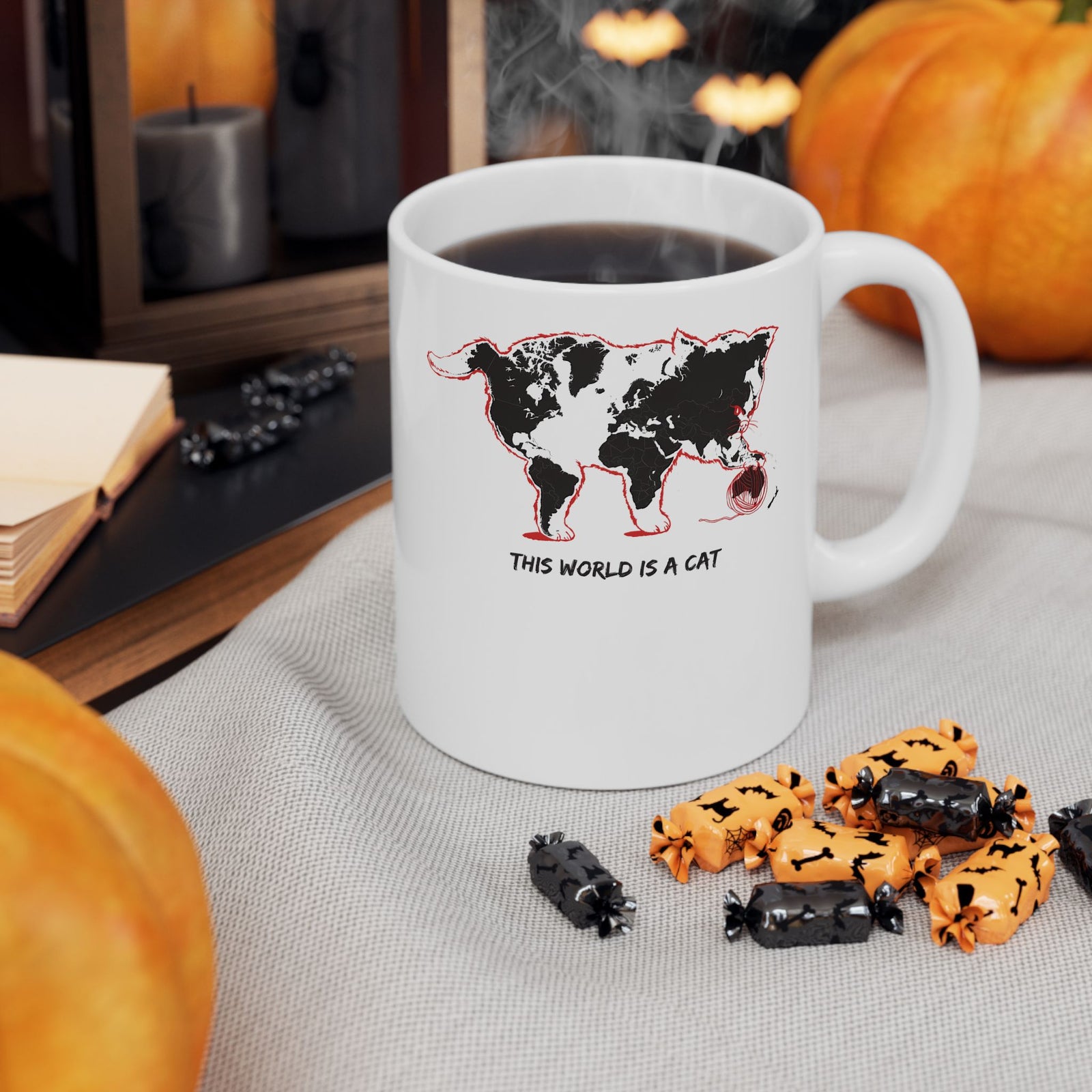 This World Is A Cat Ceramic Mug