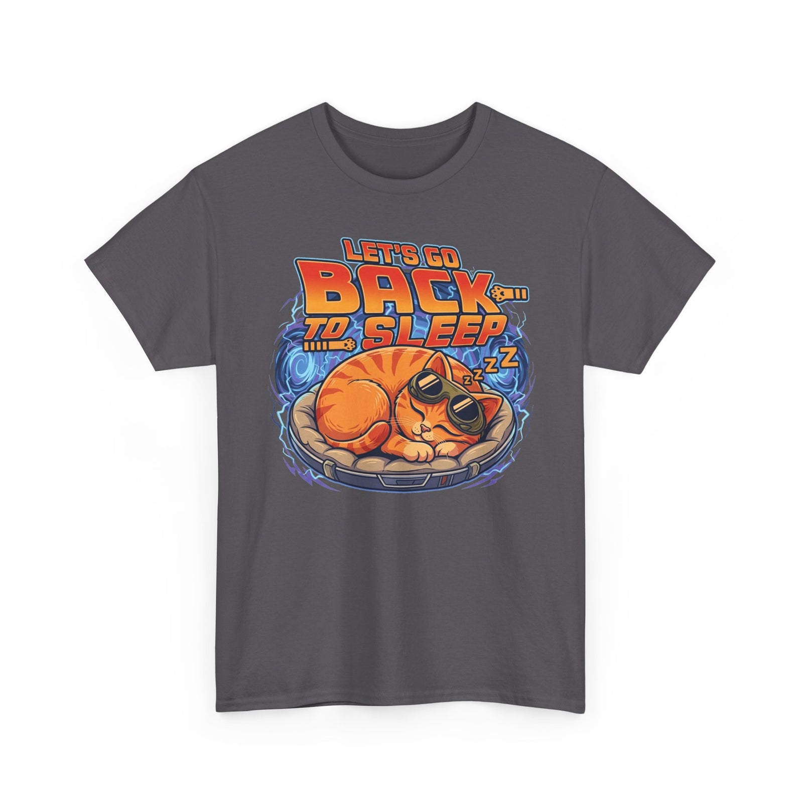 Back to Sleep Cat T-Shirt — Retro Sleepy Cat Graphic Tee
