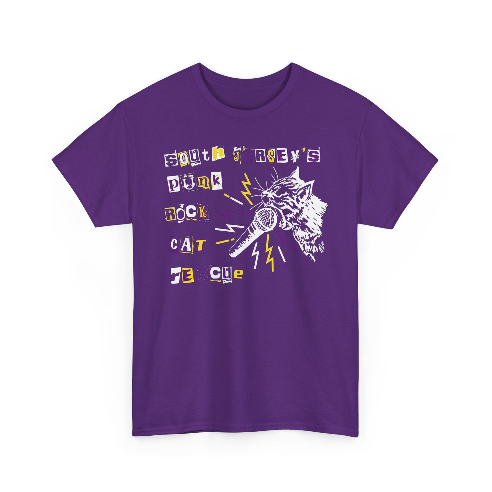 Punk Rock Cat Tee Graphic Band Shirt