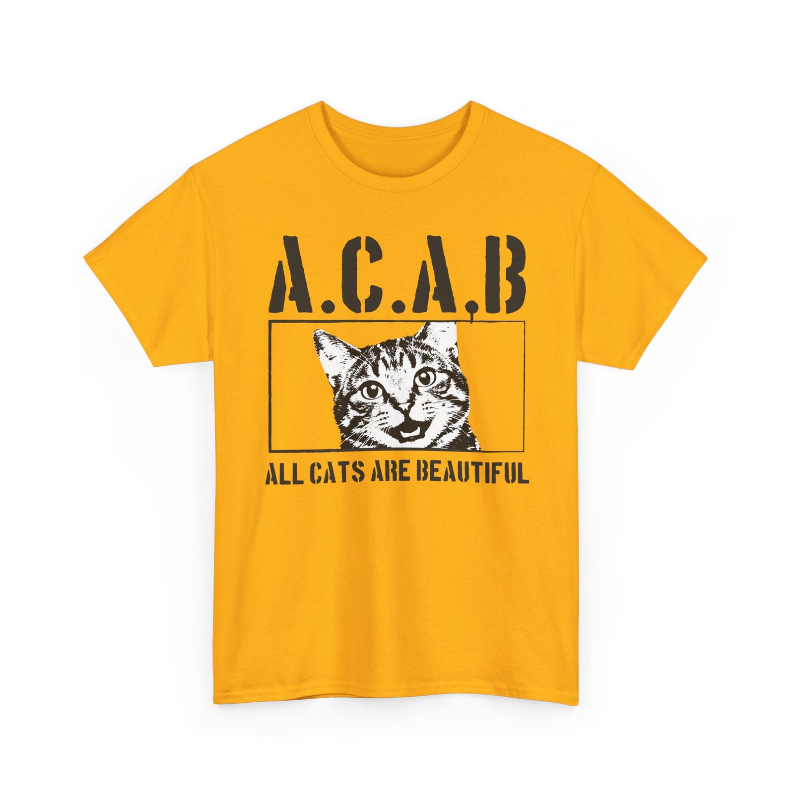 ACAB “All Cats Are Beautiful” T-Shirt — Cute Cat Lover Graphic Tee