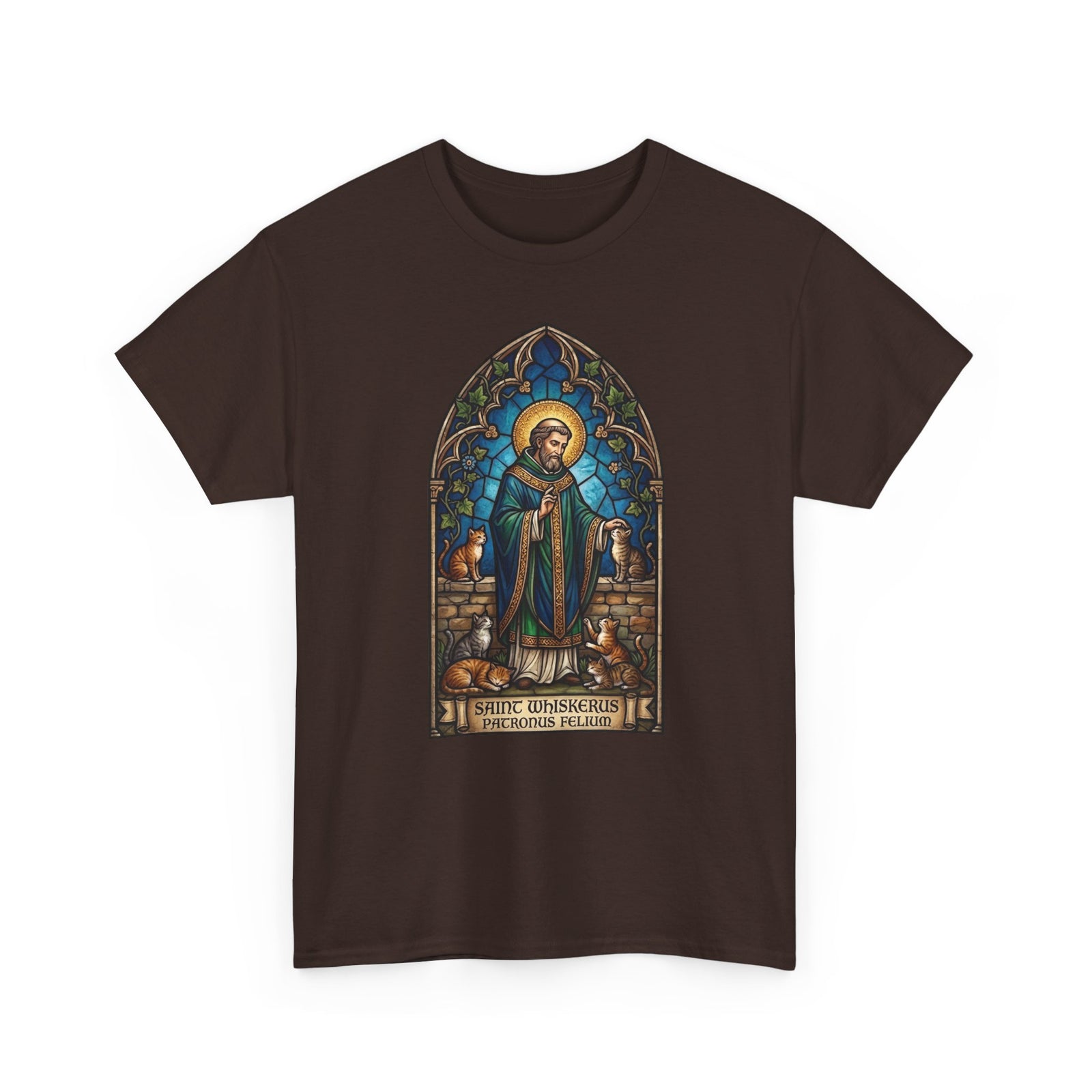 Patronus Felium 'Saint Whiskerus' T-Shirt