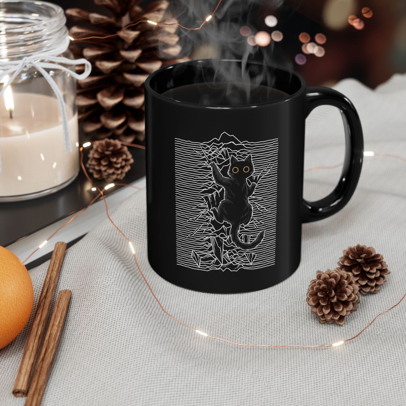 Cat Division Black Mug — Funny Cat Squad Mug