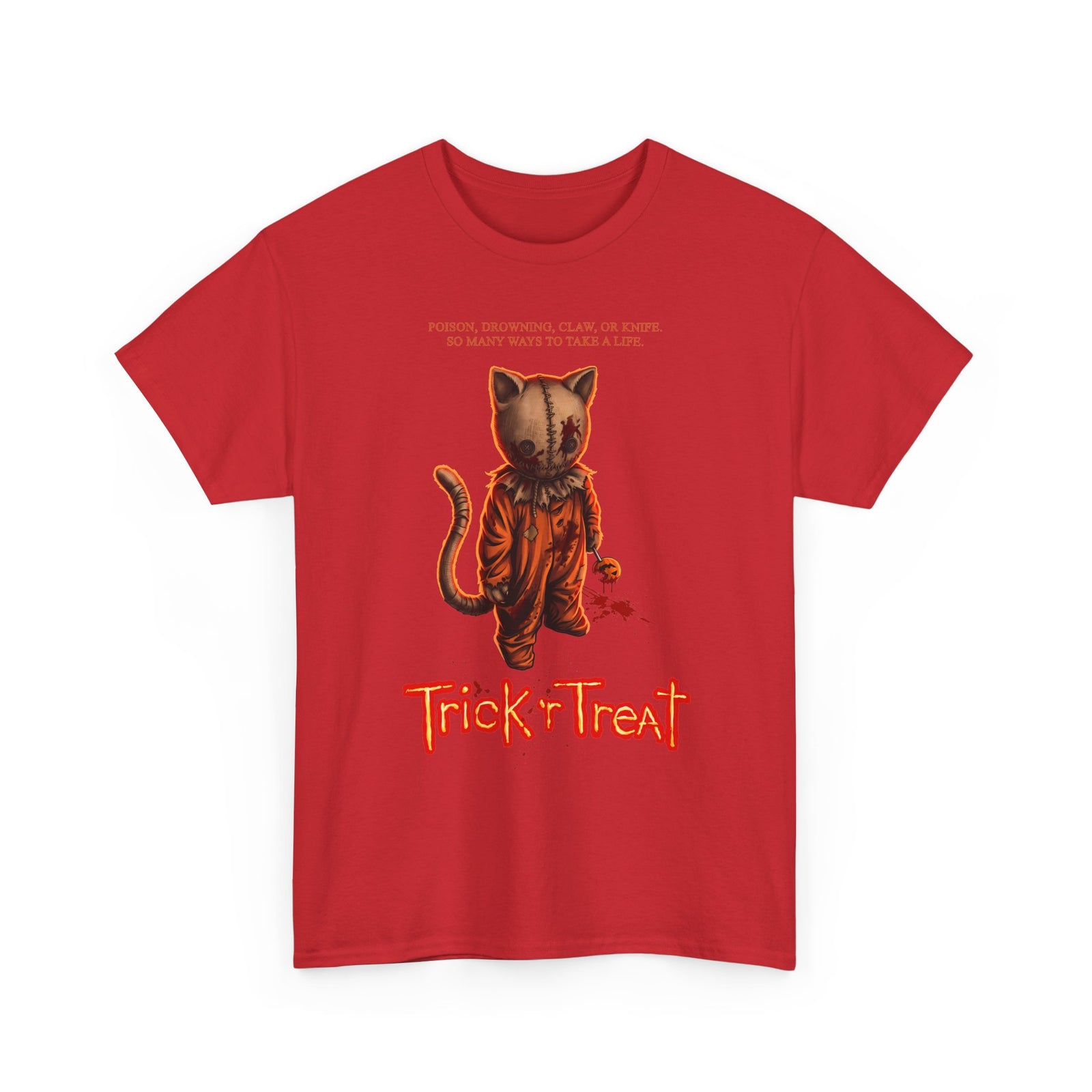 Trick 'r Treat Sam Cat T-Shirt — Horror Movie Sam Feline Graphic Tee