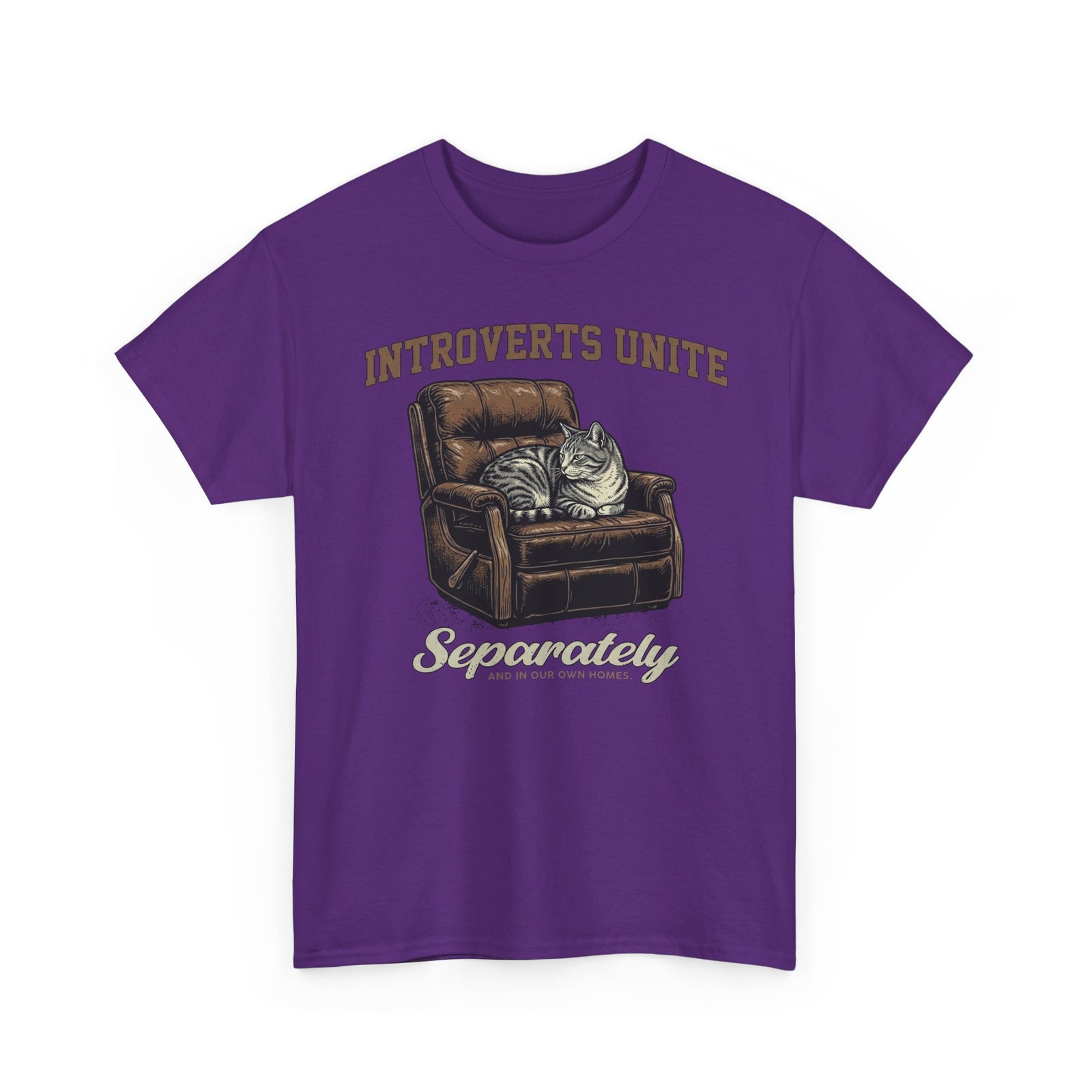 Introverts Unite Cat T-Shirt — Funny Cat Graphic Tee for Introverts
