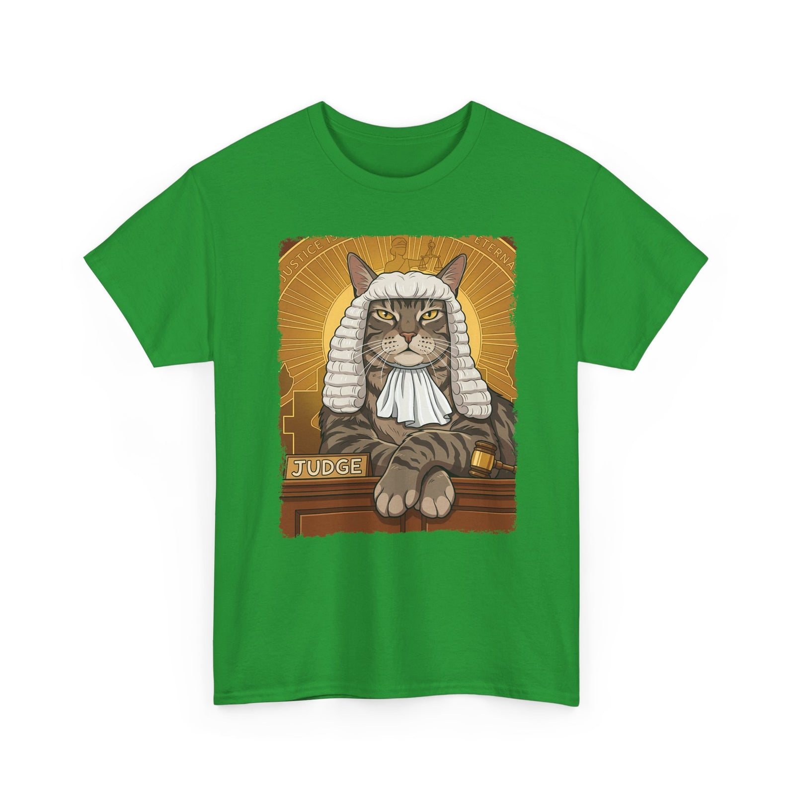 Cat Judge T-Shirt Funny Cat Lawyer / Judge Graphic Tee