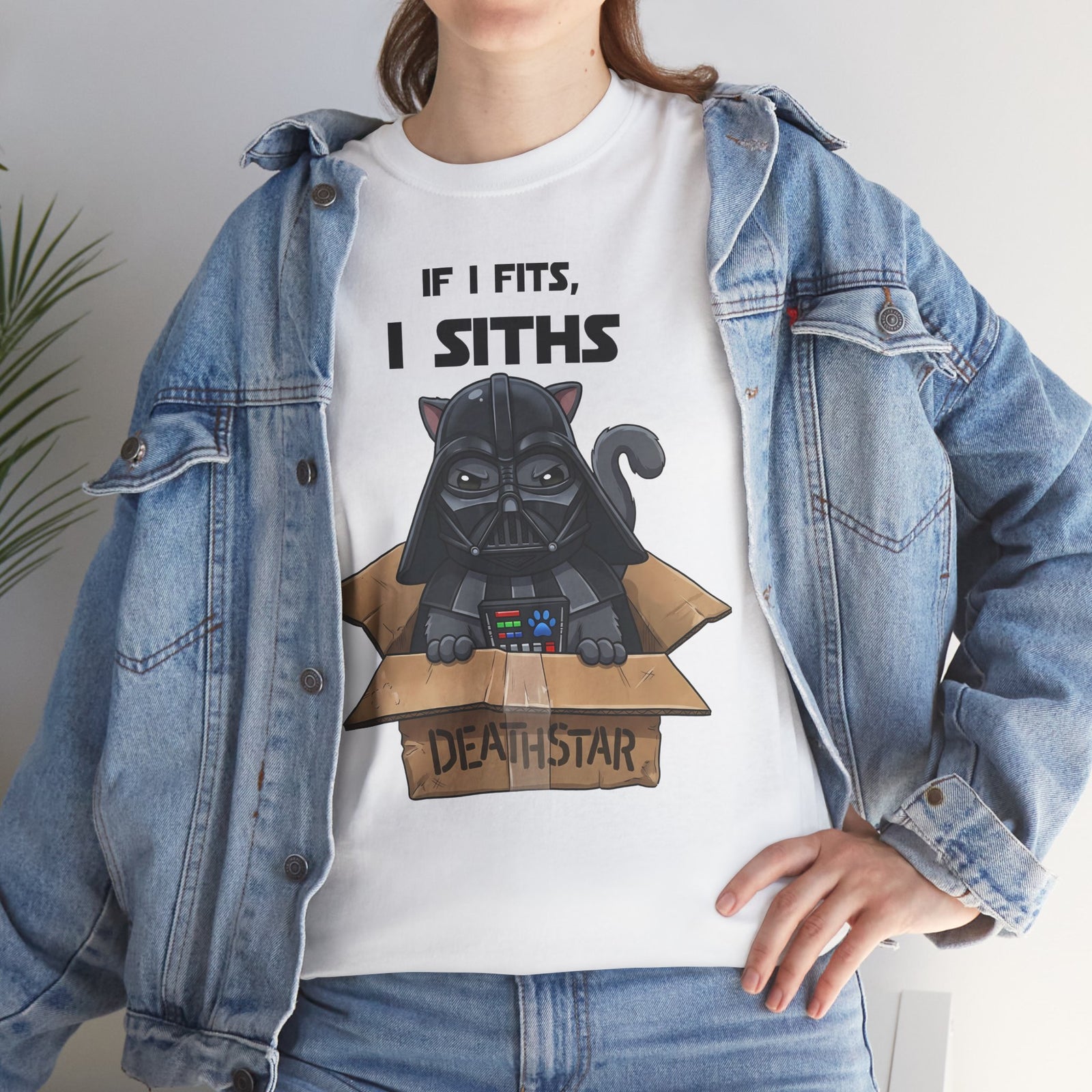 Space Villain Kitten Retro Galaxy Cat T-Shirt Funny Cat in Box Graphic Tee