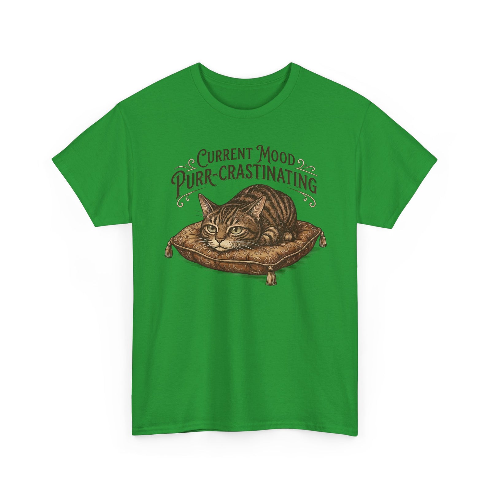 Current Mood: Purr-Crastinating Cat T-Shirt