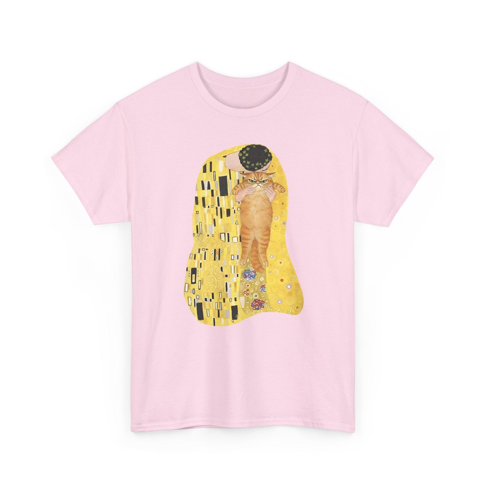 Cat & The Kiss T-Shirt — Romantic Cat Illustration Tee