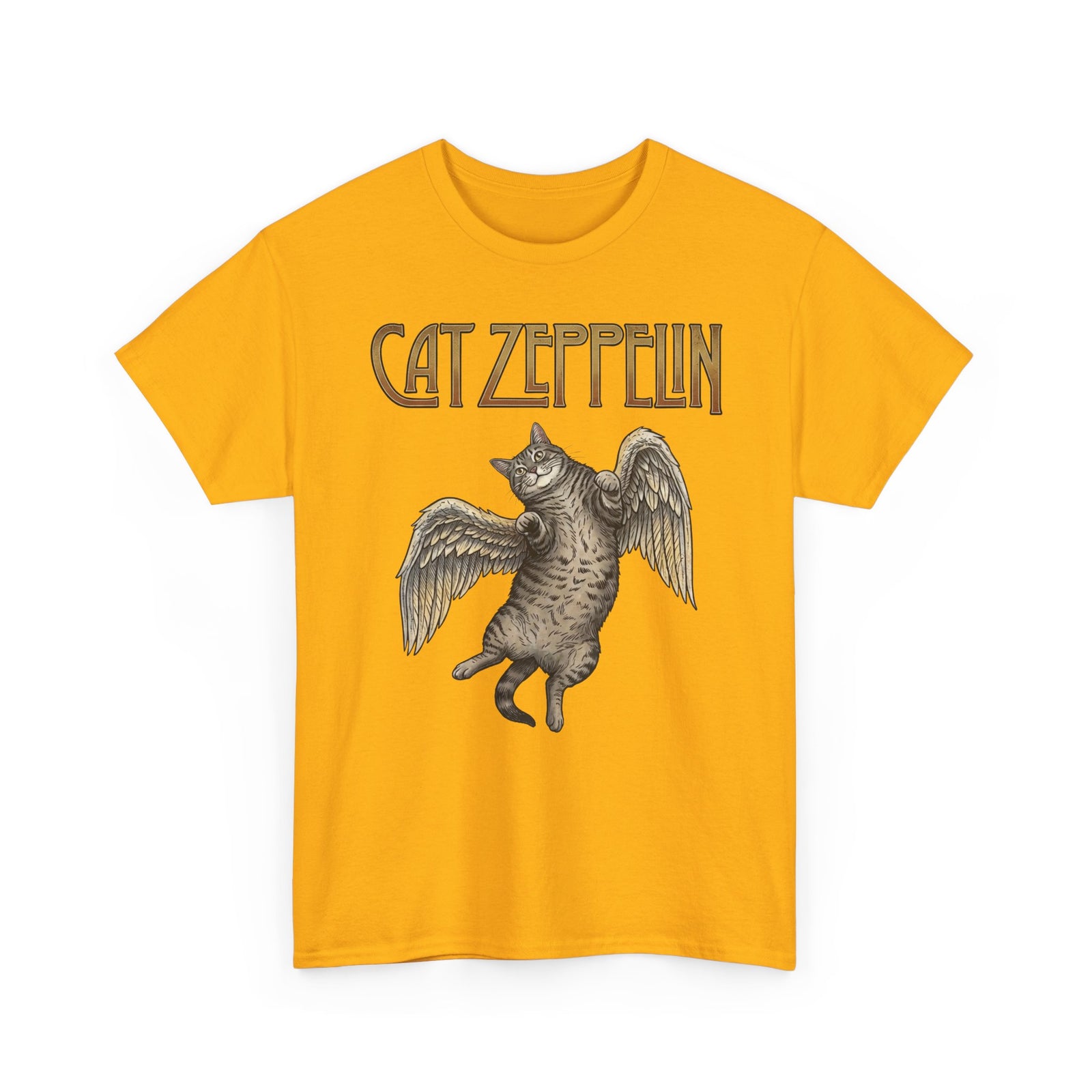 Cat-Zeppelin T-Shirt — Whimsical Cat Airship Design