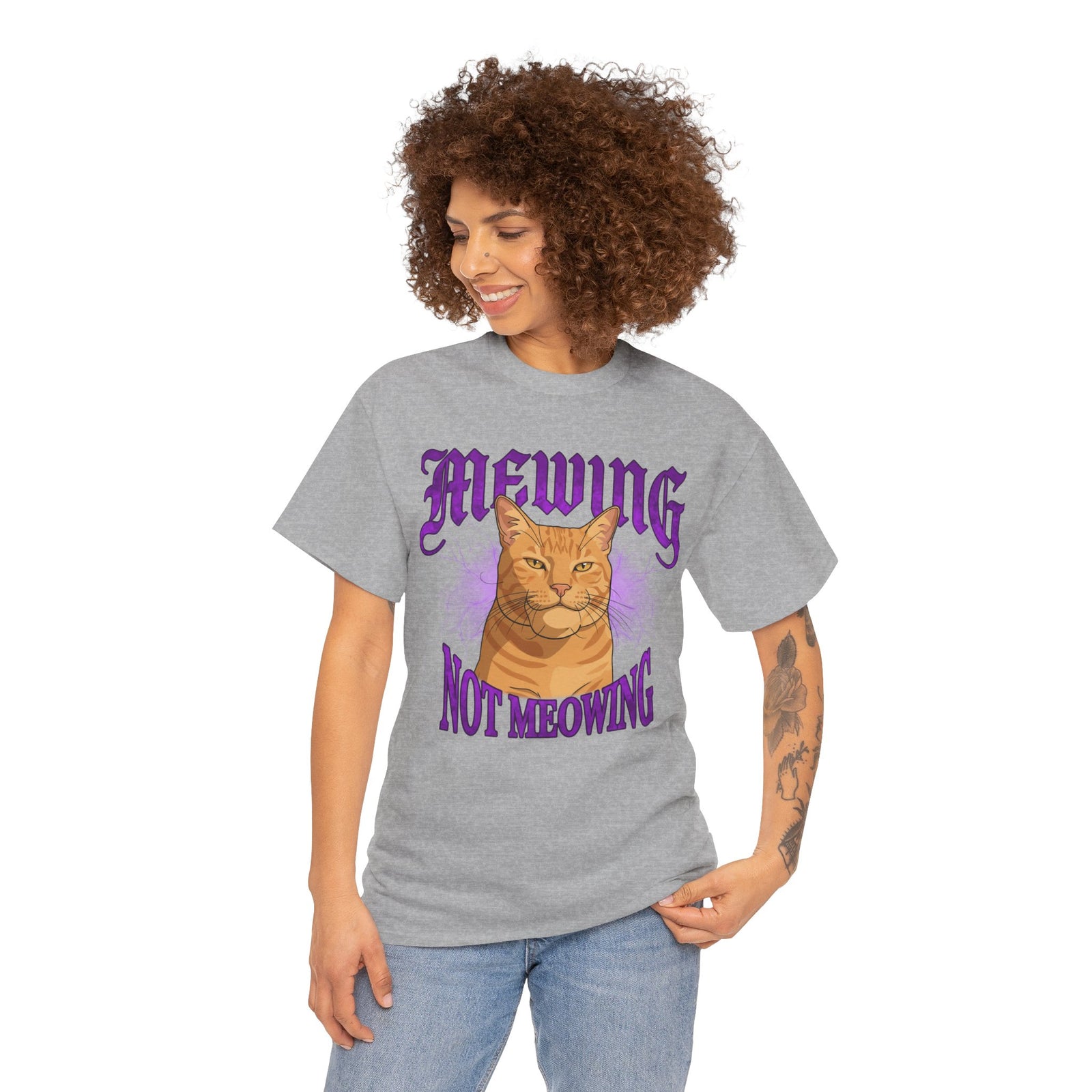 Mewing Not Meowing Cat T-Shirt
