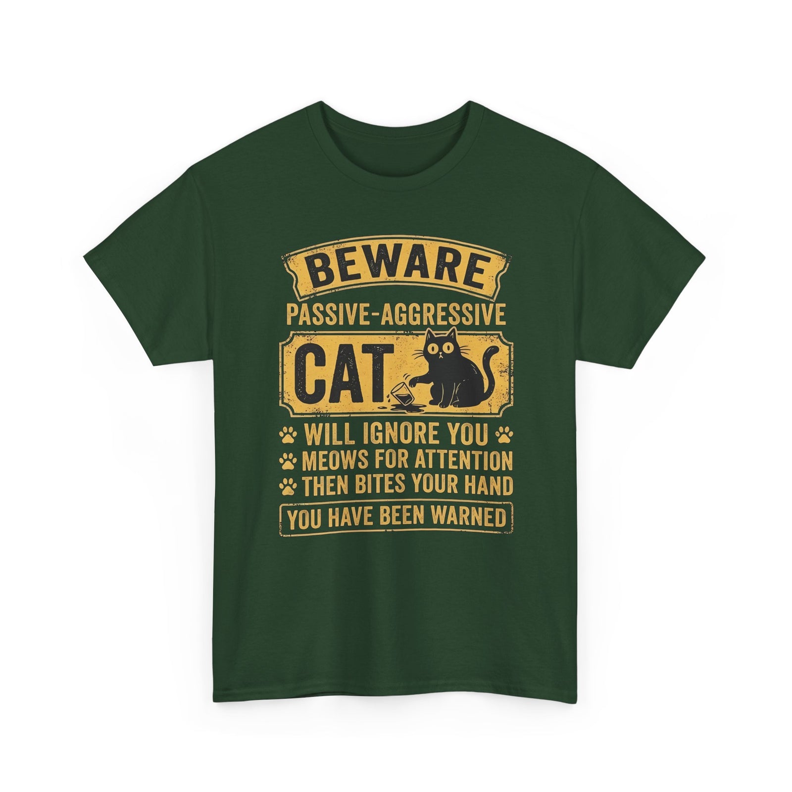 Beware Passive Aggressive Cat T-Shirt
