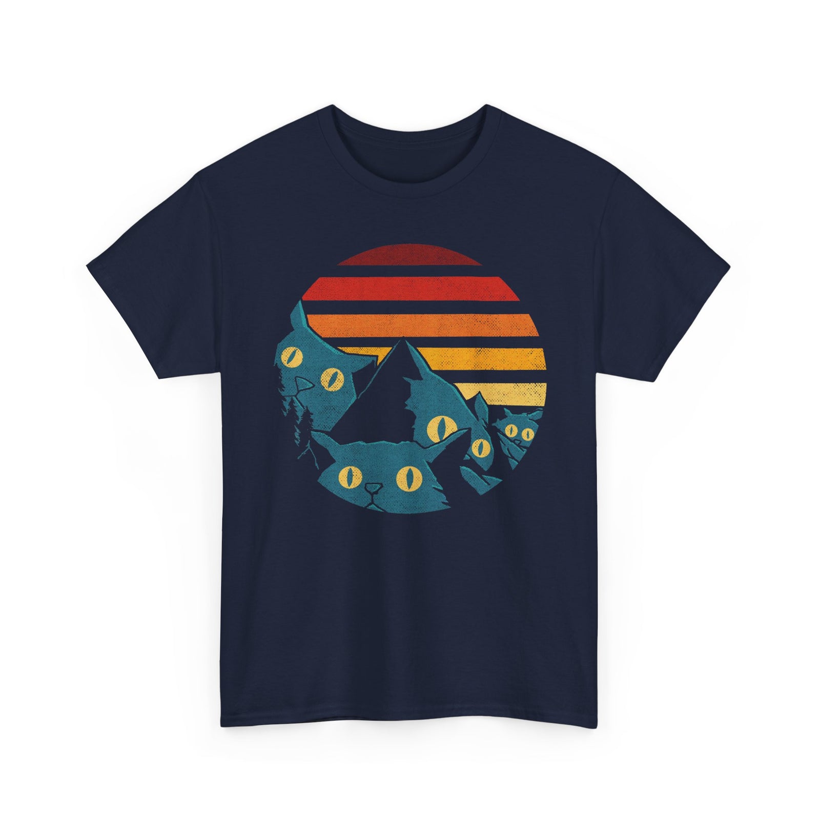 Meowtains Cat Graphic T-Shirt
