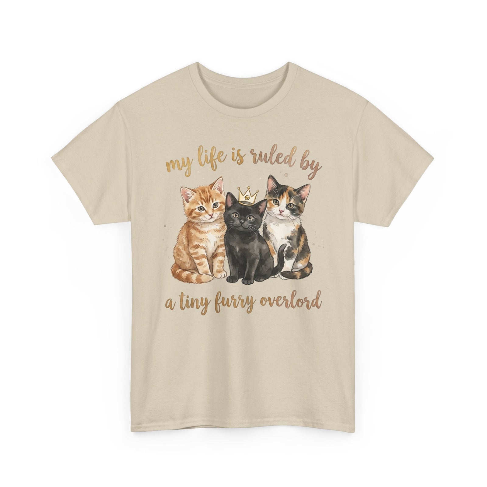 My Life Is Ruled By A Tiny Furry Overlord Cute Kitten Tee
