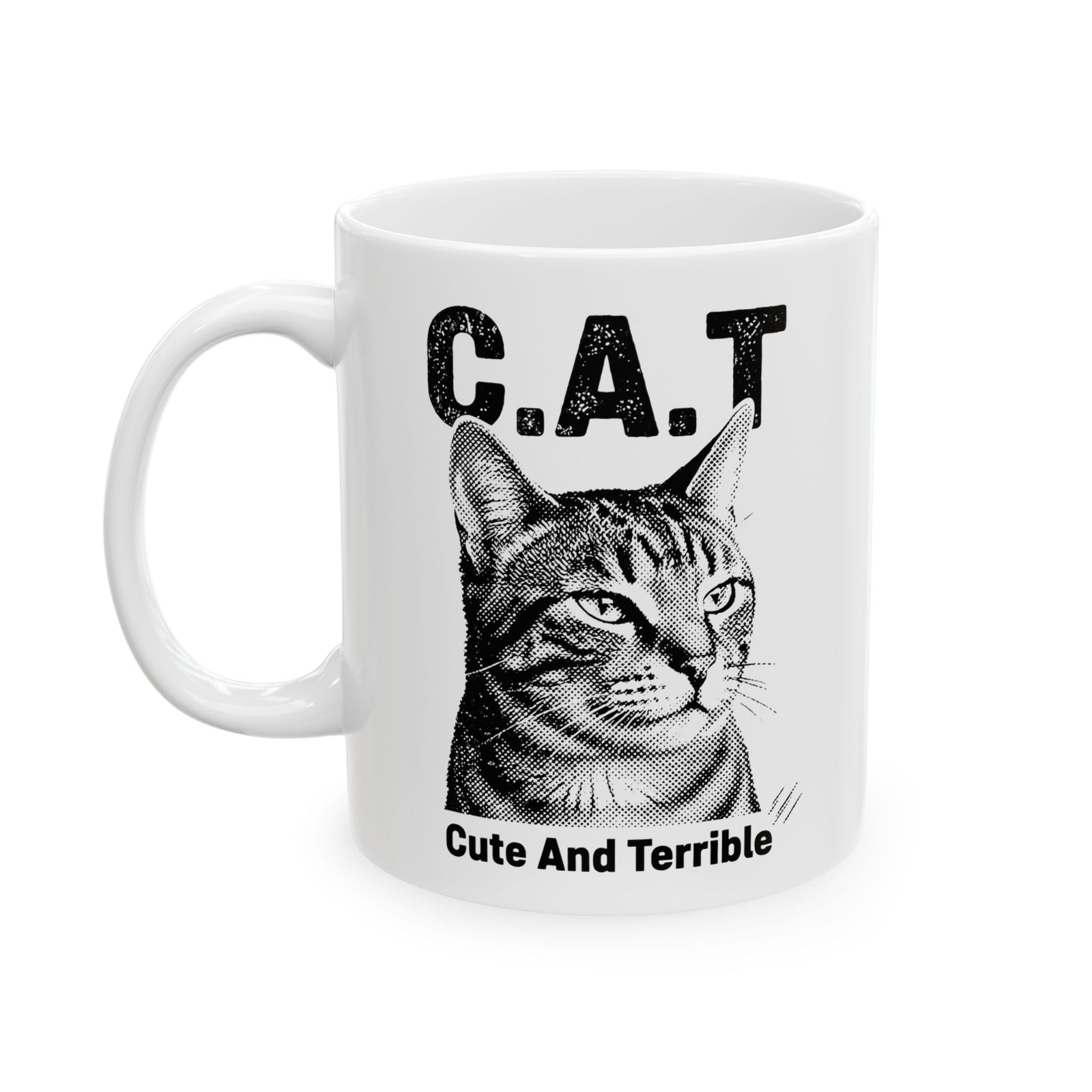 Cute and Terrible Cat Ceramic Mug