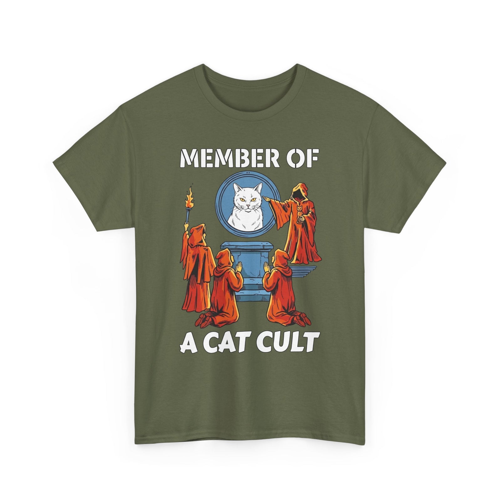 Member of a Cat Cult T-Shirt — Funny Cat Lover Tee