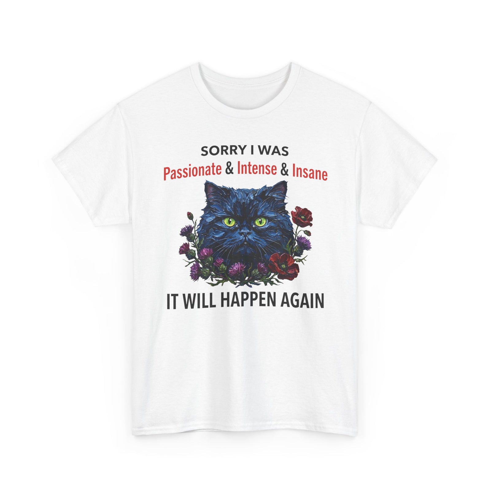 Passionate Black Cat Tee