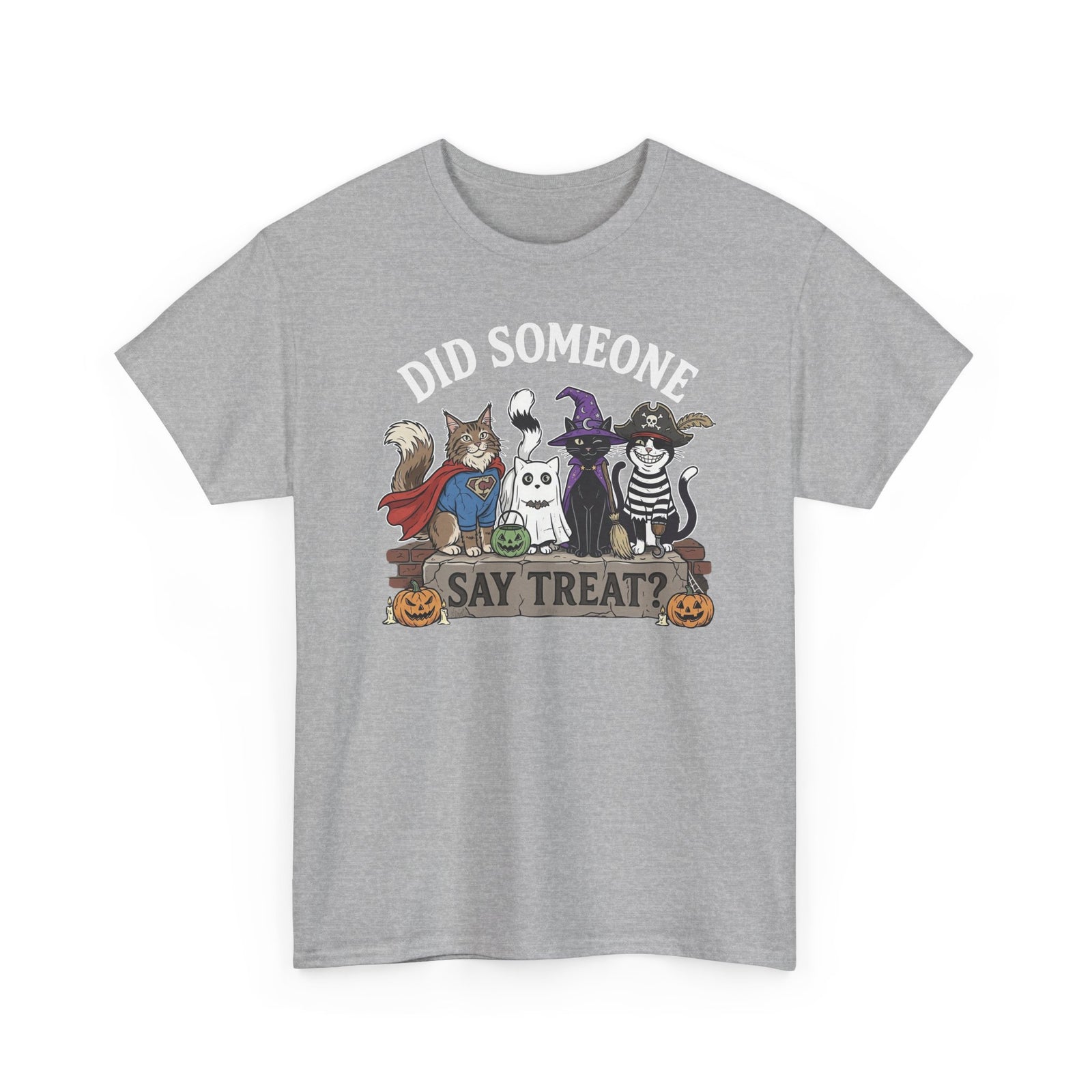 Halloween Cats "Did Someone Say Treat?" T-Shirt