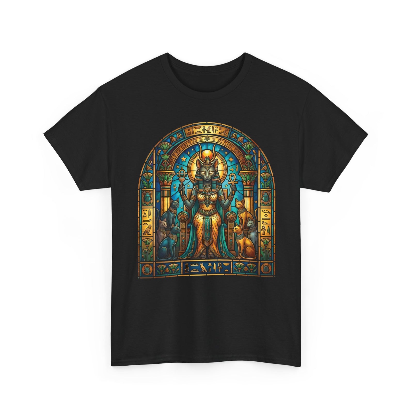 Bastet Goddess of Cats T-Shirt — Egyptian Cat Deity Tee