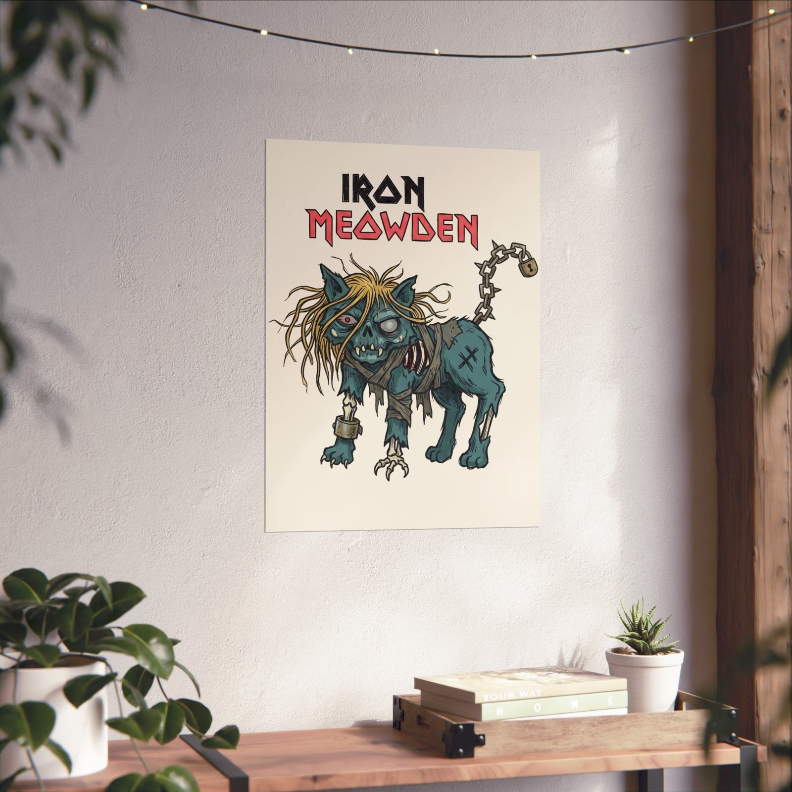 Cat Rock Hip Hop Poster — Vintage Cat Band Graphic Poster