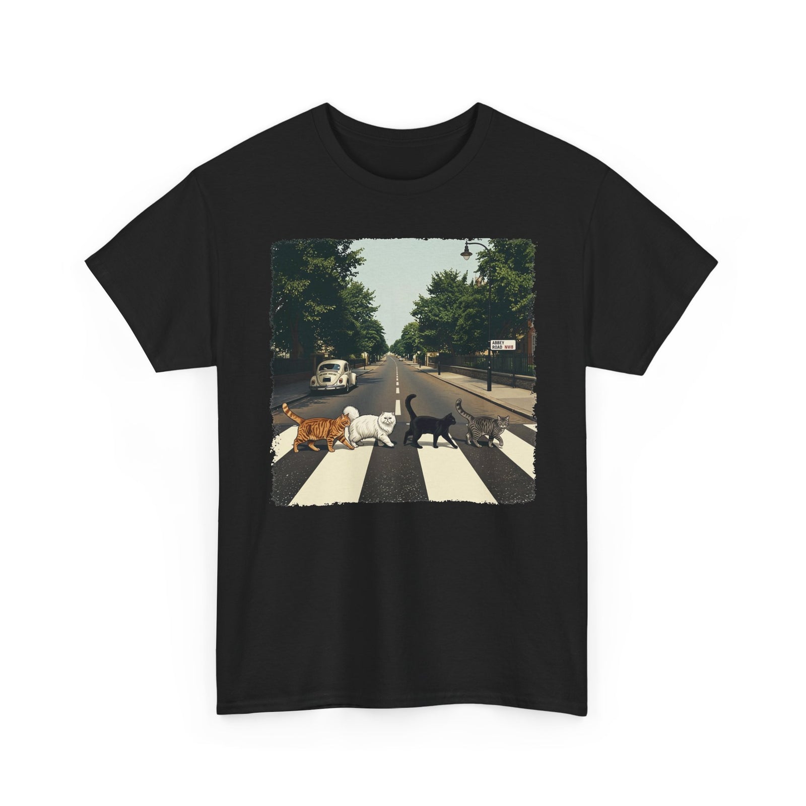 Cat Crossing Graphic Tee