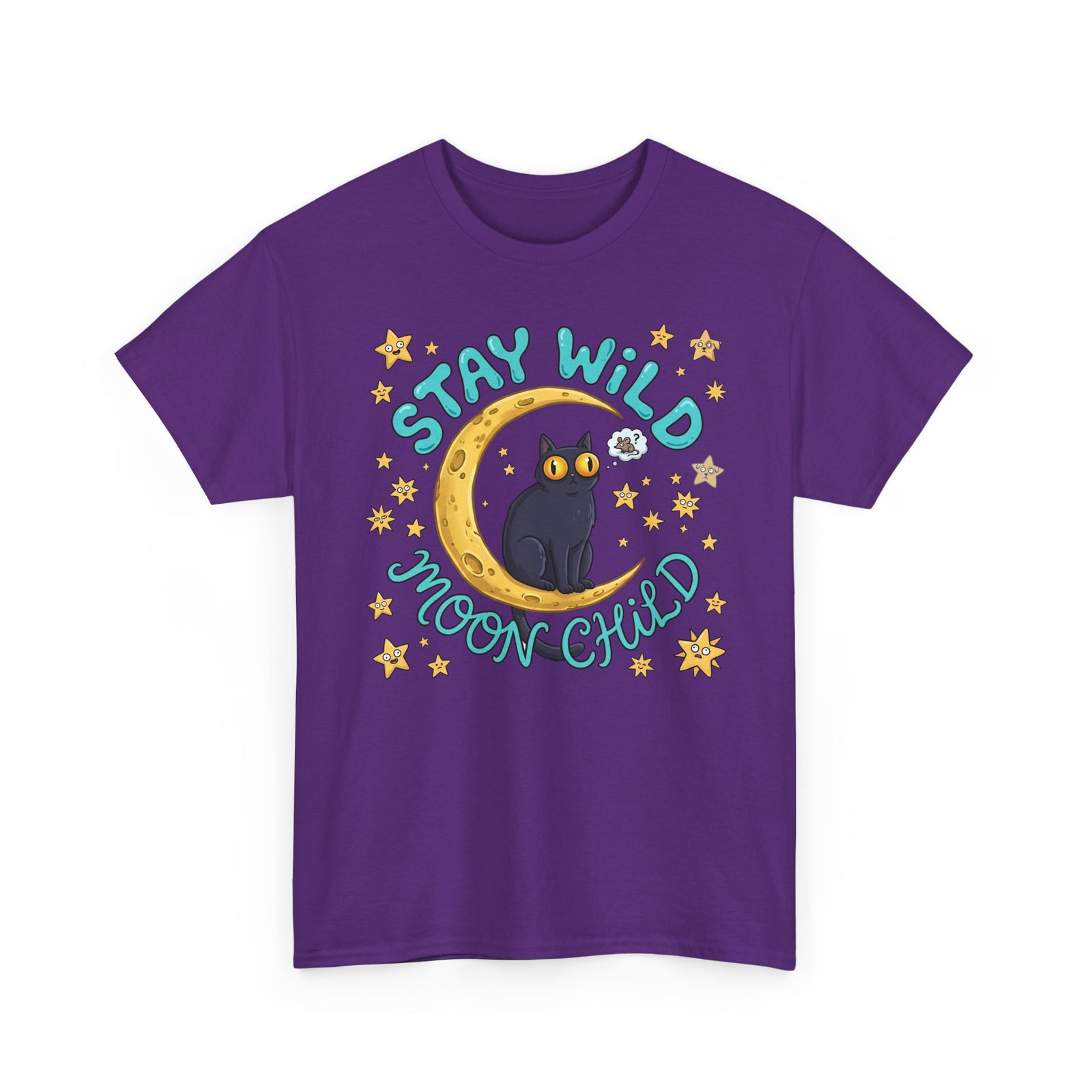 Cat 'Stay Wild Moon Child' T-Shirt