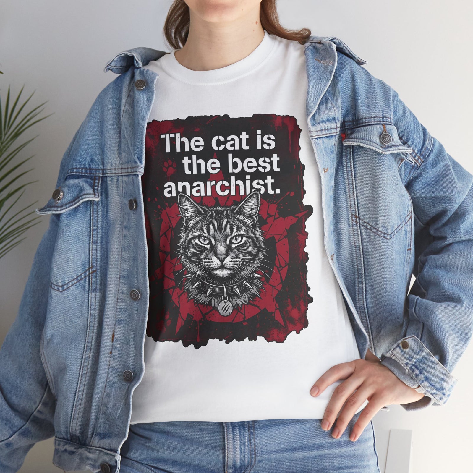 Anarchist Cat T-Shirt "The Cat Is the Best Anarchist"