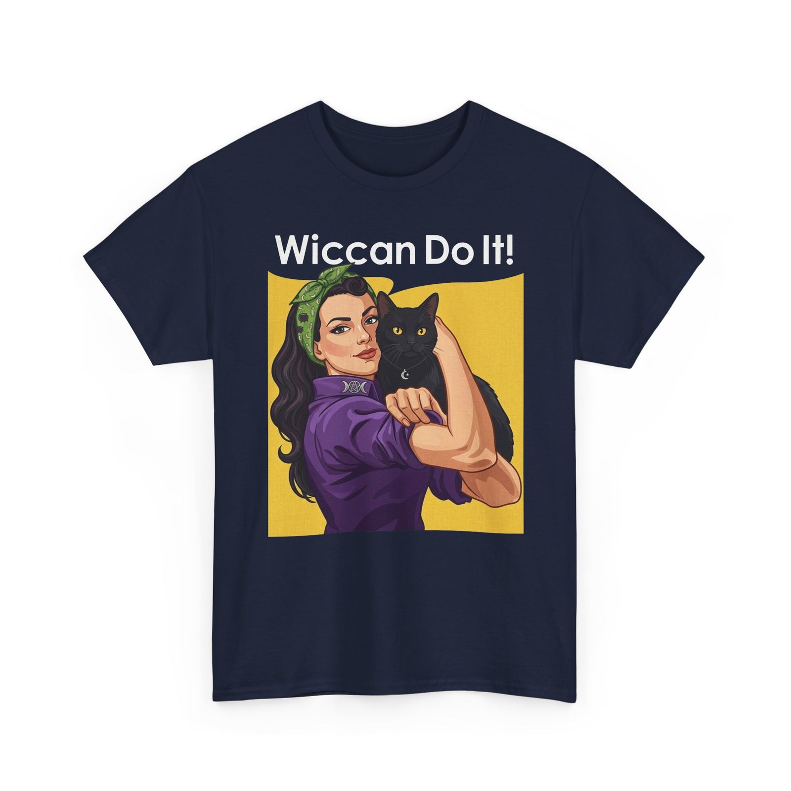 Black Cat "Wiccan Do It" T-Shirt — Witchy Wicca Magic Tee