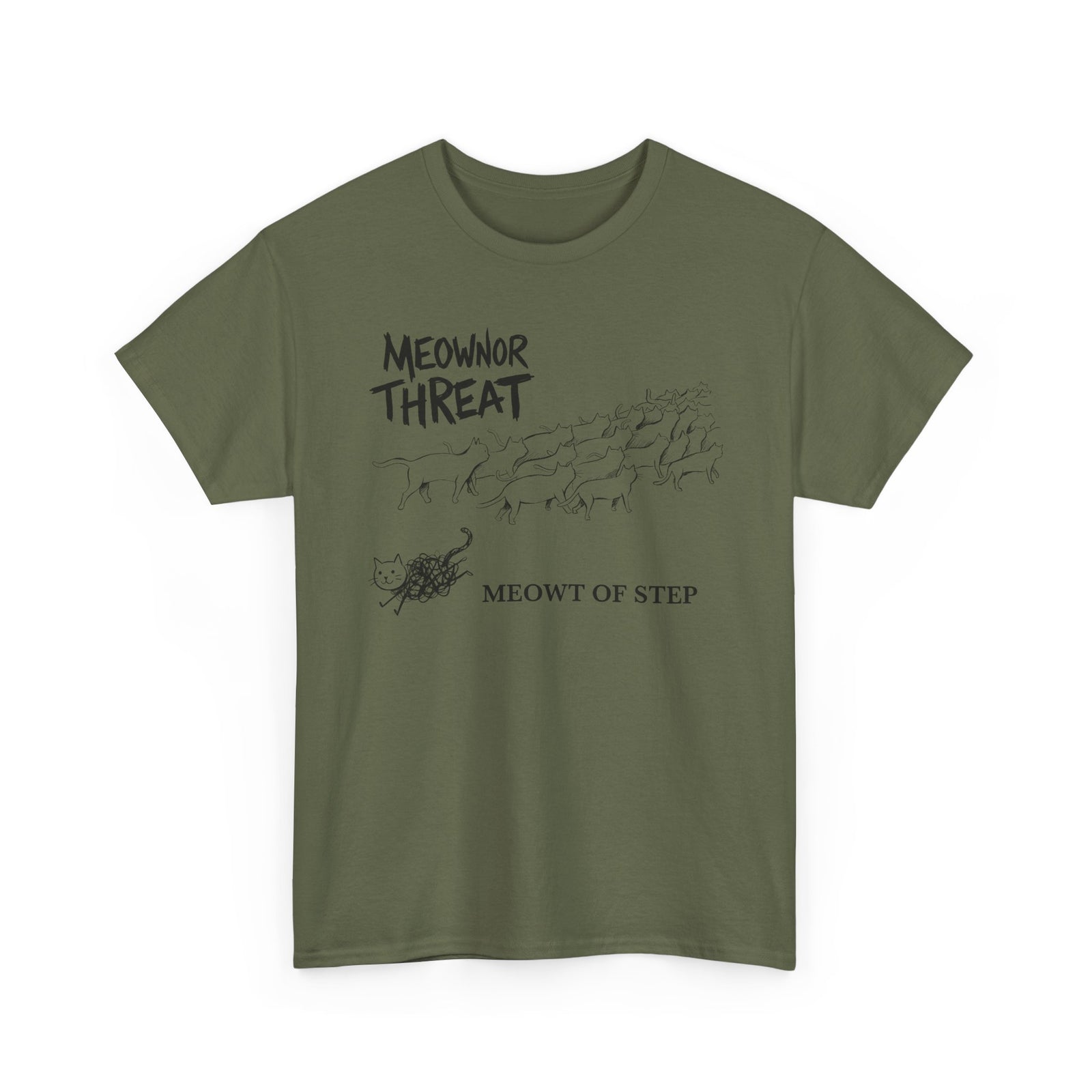 Meownor Thread Meowt Of Step T-Shirt — Funny Cat Dance Graphic Tee