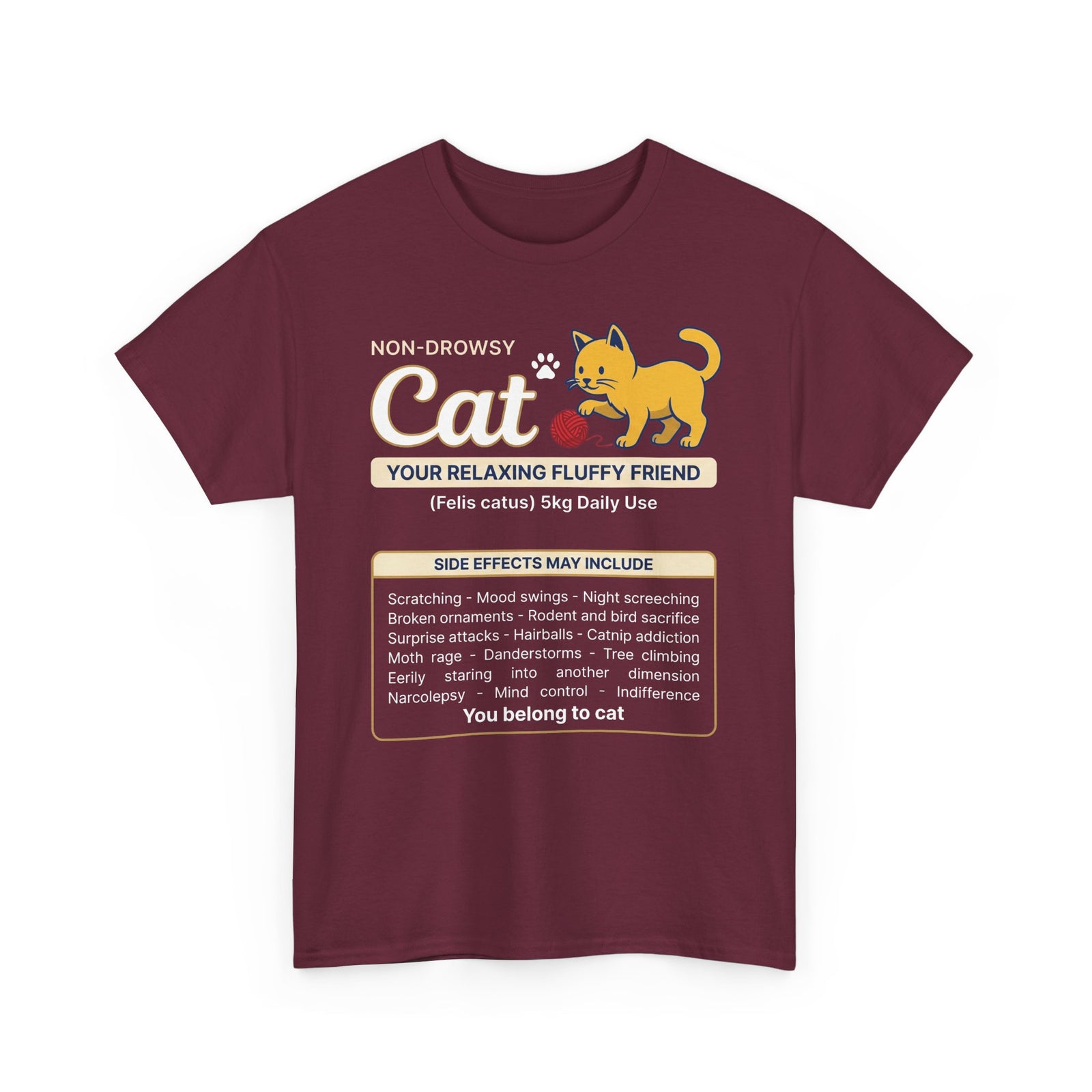 Non-Drowsy Cat Funny Prescription Graphic Tee