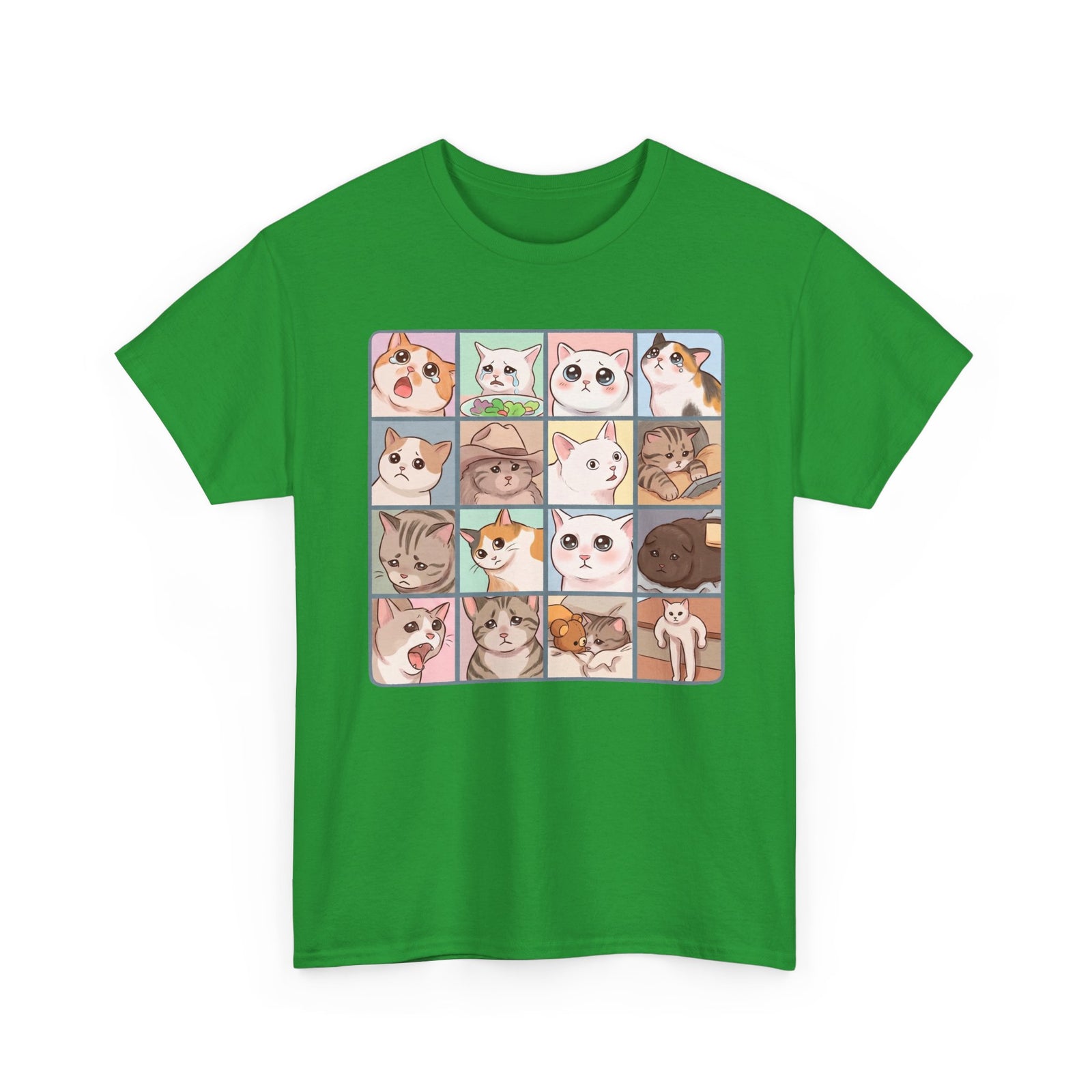 Cat Reactions Tee Funny Cat Memes T-Shirt