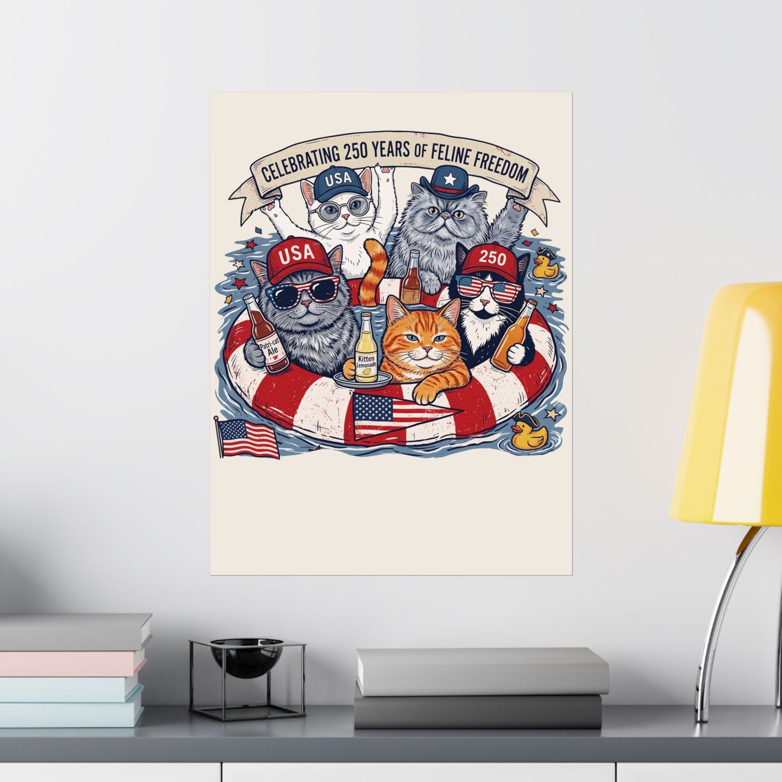 250 Years of Feline Freedom Poster