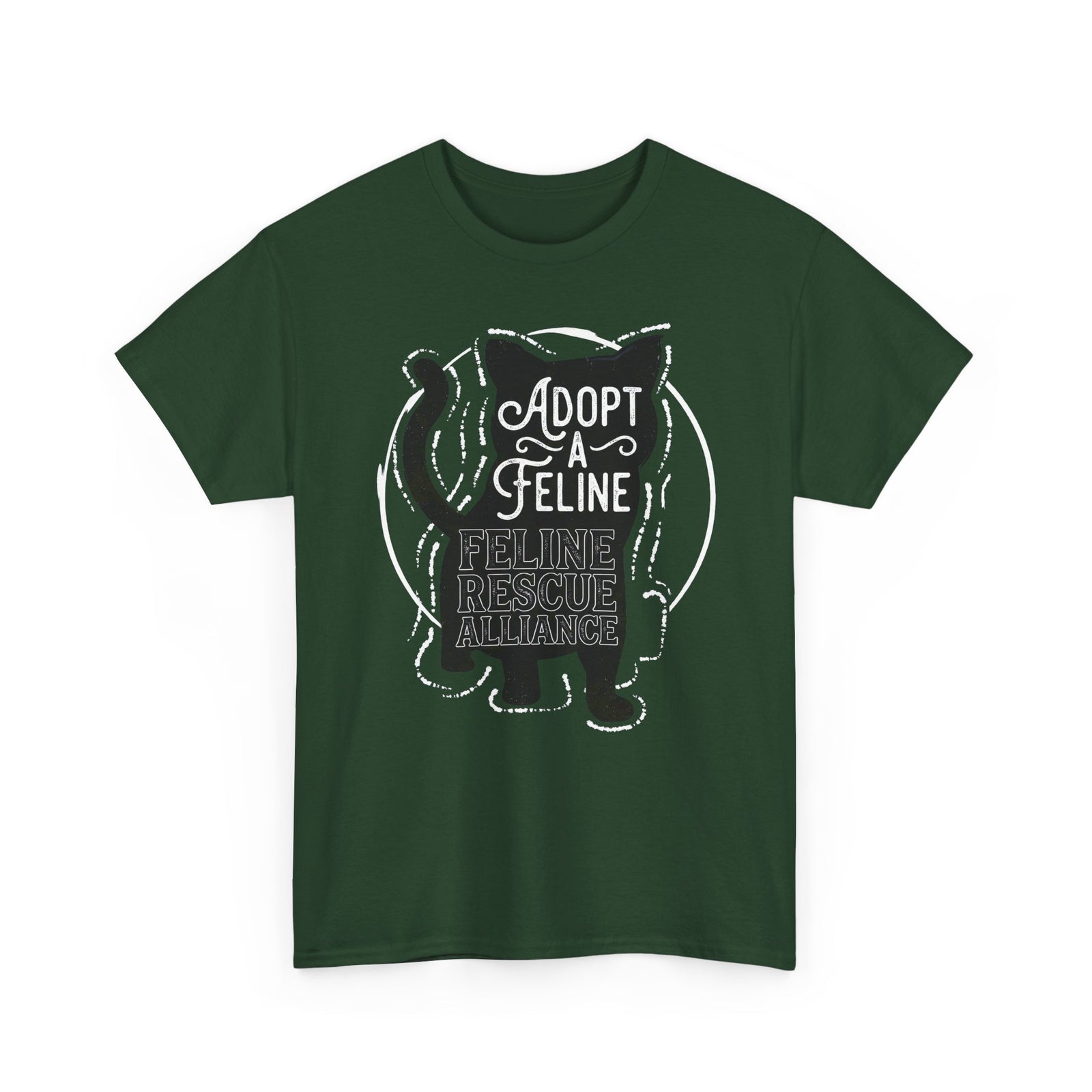 Adopt a Feline T-Shirt – Feline Rescue Alliance Cat Shirt, Cat Lover Graphic Tee