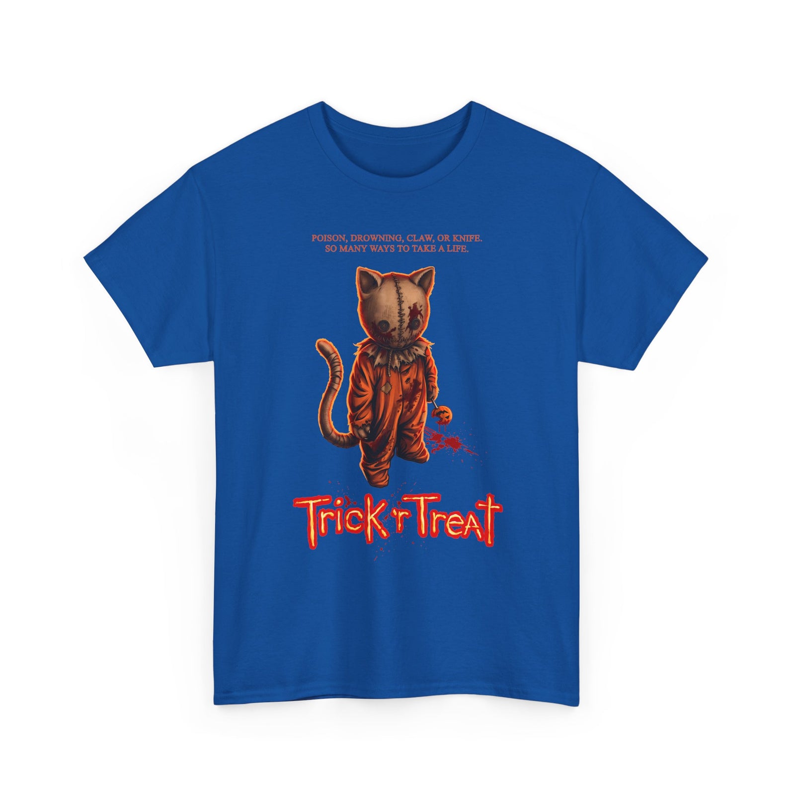 Trick 'r Treat Sam Cat T-Shirt — Horror Movie Sam Feline Graphic Tee