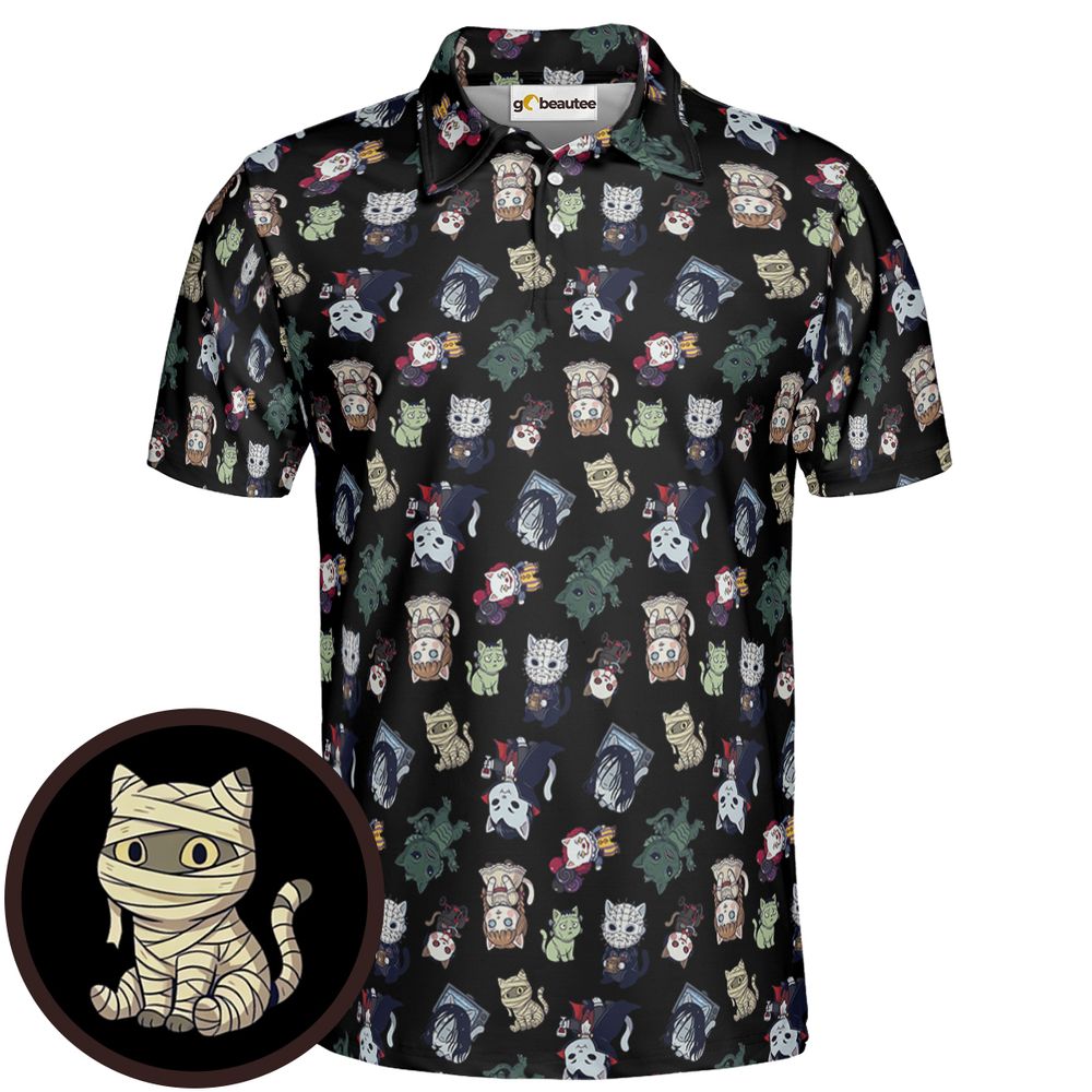 Horror cats Full Print Polo Shirt - Men - 1