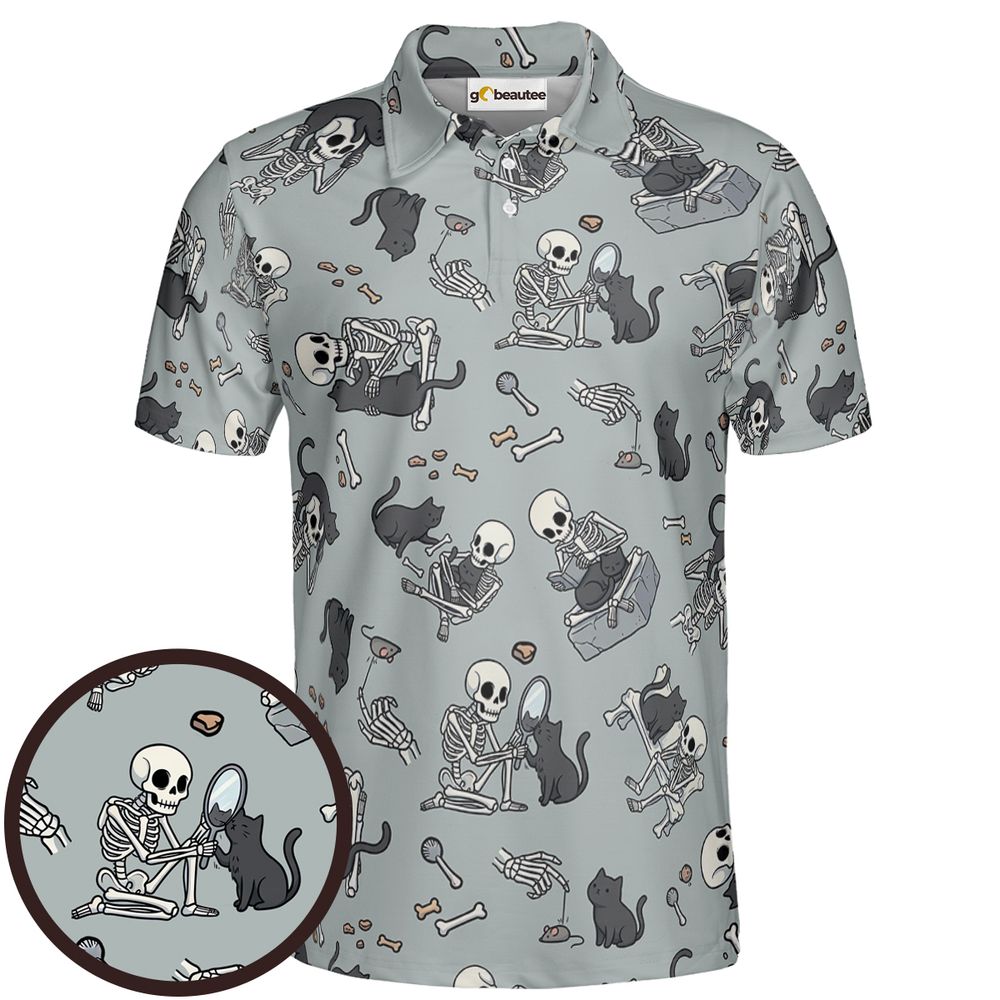 Cat and Skeleton - Men - 1