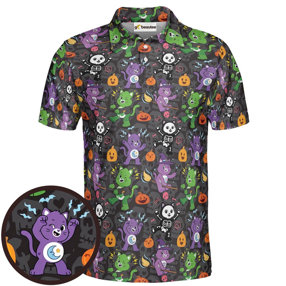 Cute Halloween Cartoon Cats - Men - 1
