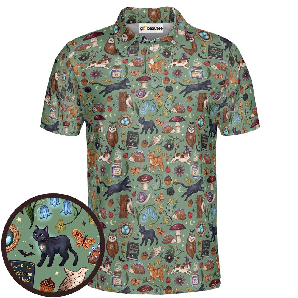 Witchy Cats &amp; The Enchanted Garden - Men - 1