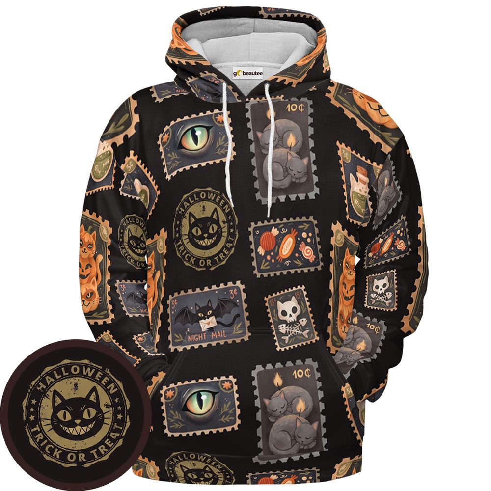 Trick or Treat-pattern - Pullover Hoodie - 1