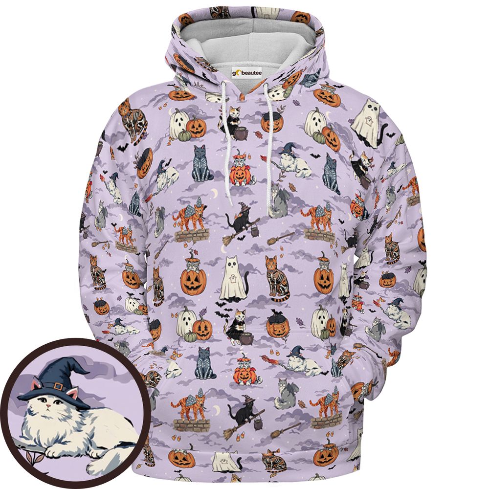 Full Print Hoodie - Pullover Hoodie - 1