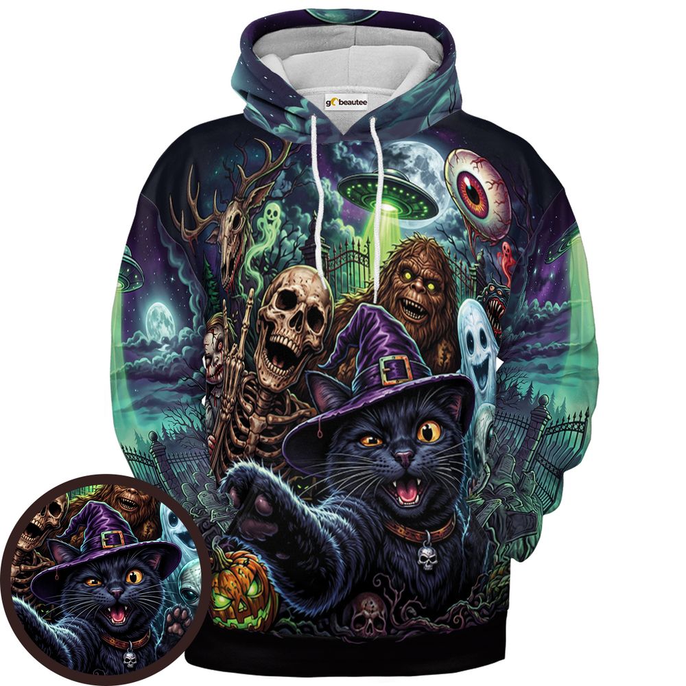Midnight in the Cosmic Cemetery - Pullover Hoodie - 1