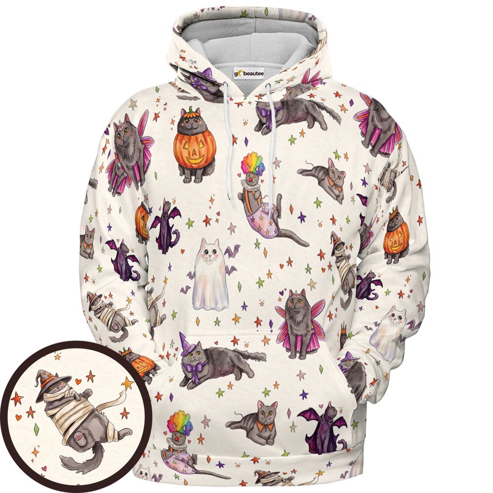 Meow-ster Mash Halloween - Pullover Hoodie - 1