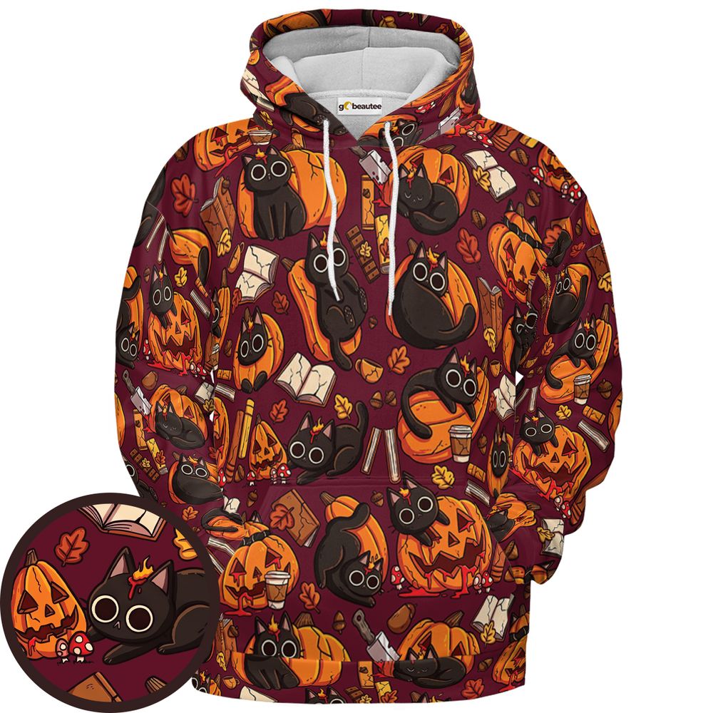 Midnight Pumpkin Patch - Pullover Hoodie - 1