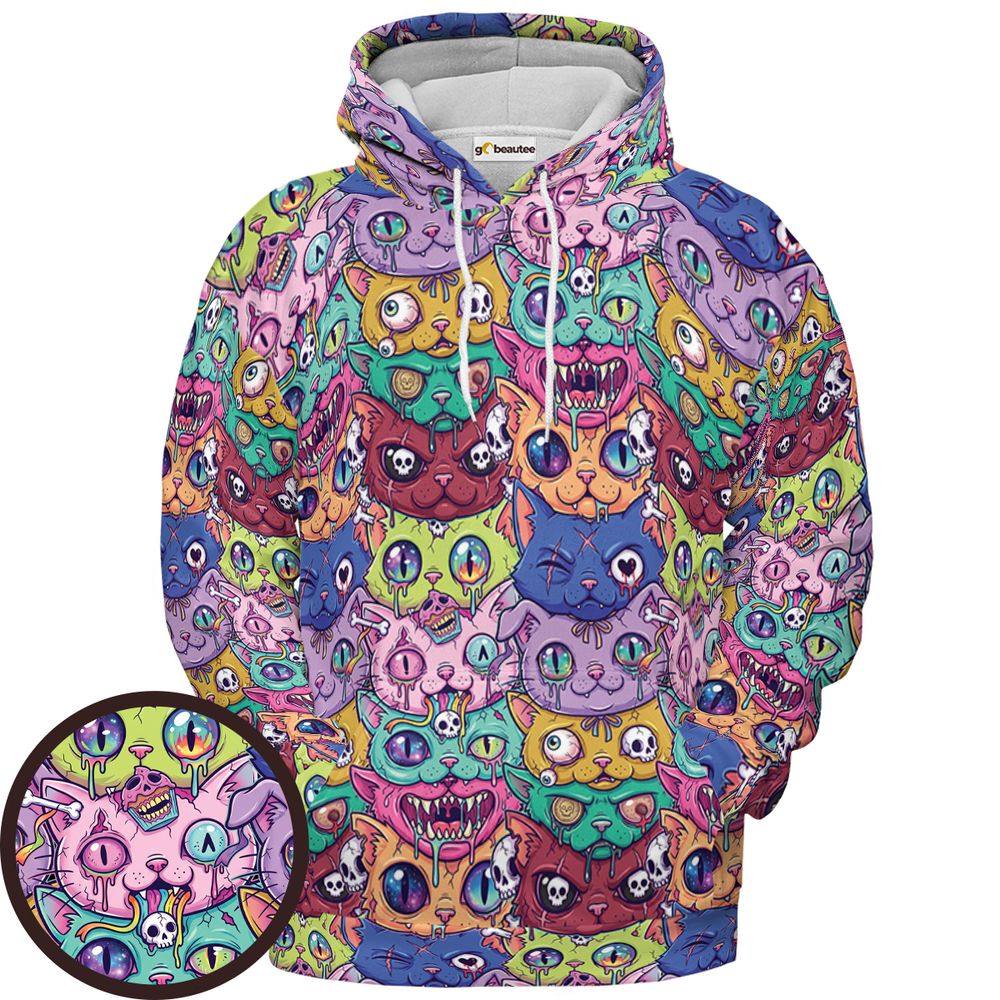 Meow-cabre Totem - Pullover Hoodie - 1