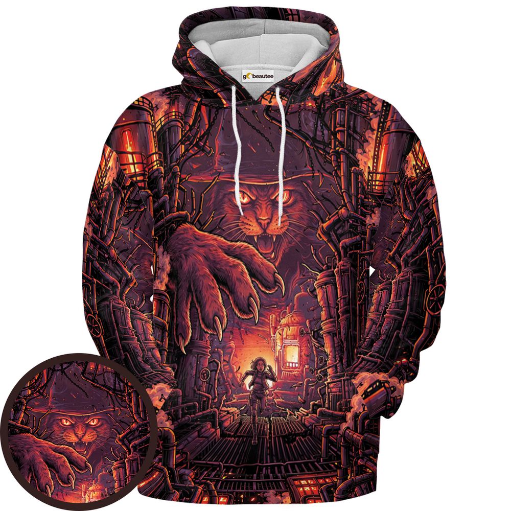 Claws of the Abyss Full Print Hoodie - Pullover Hoodie - 1