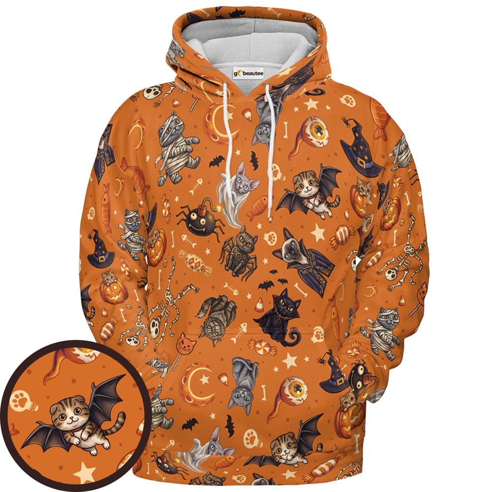 Meow-lloween Spooktacular - Pullover Hoodie - 1