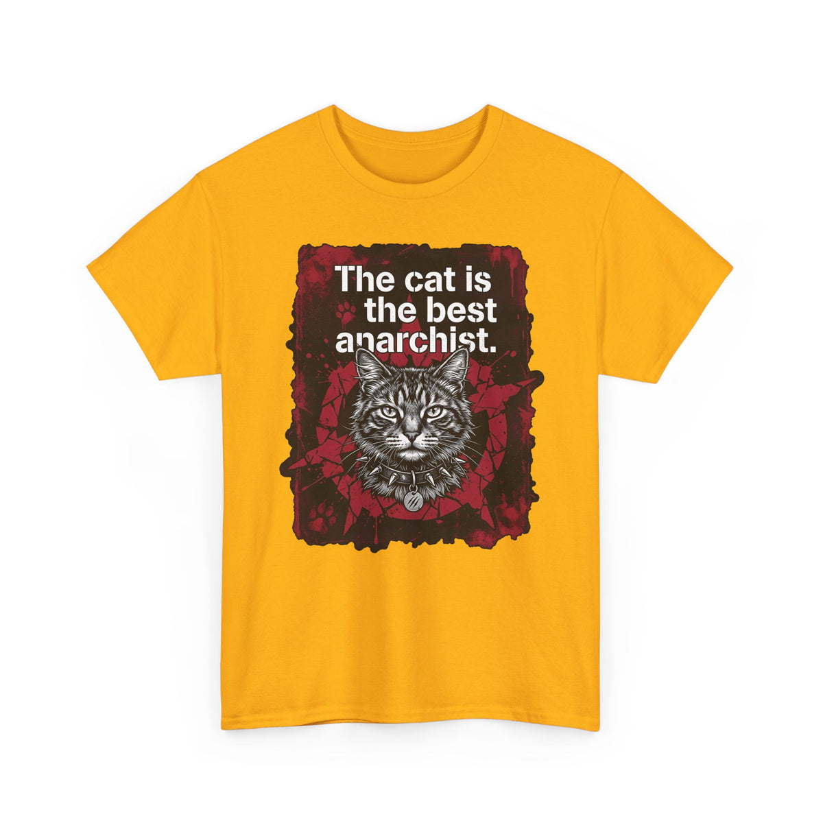 Anarchist Cat T-Shirt "The Cat Is the Best Anarchist"