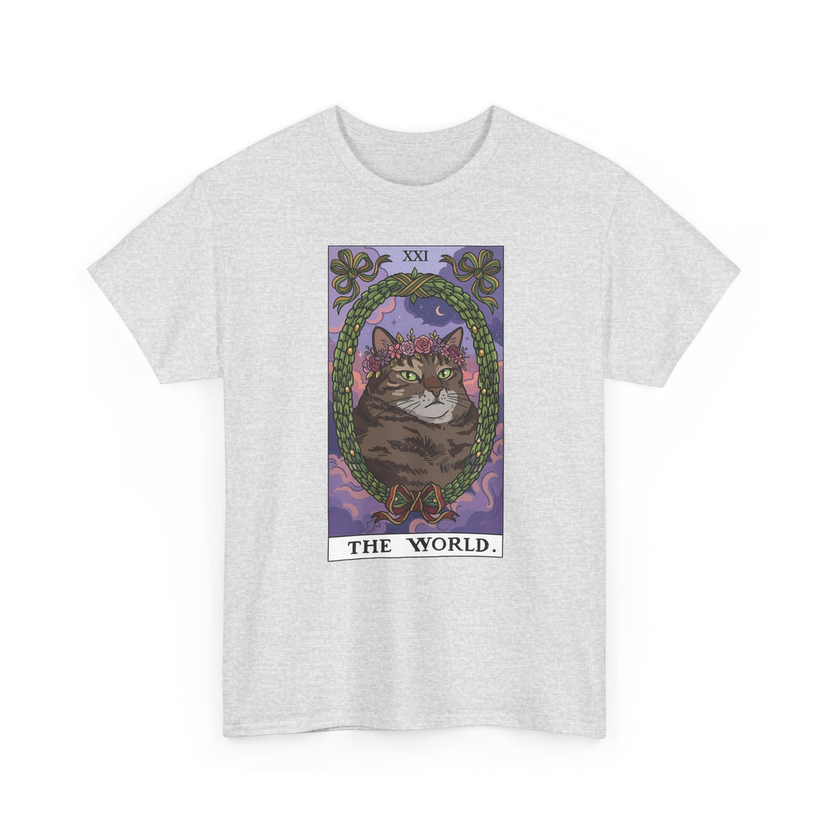 Cat the World Tarot Card T-Shirt