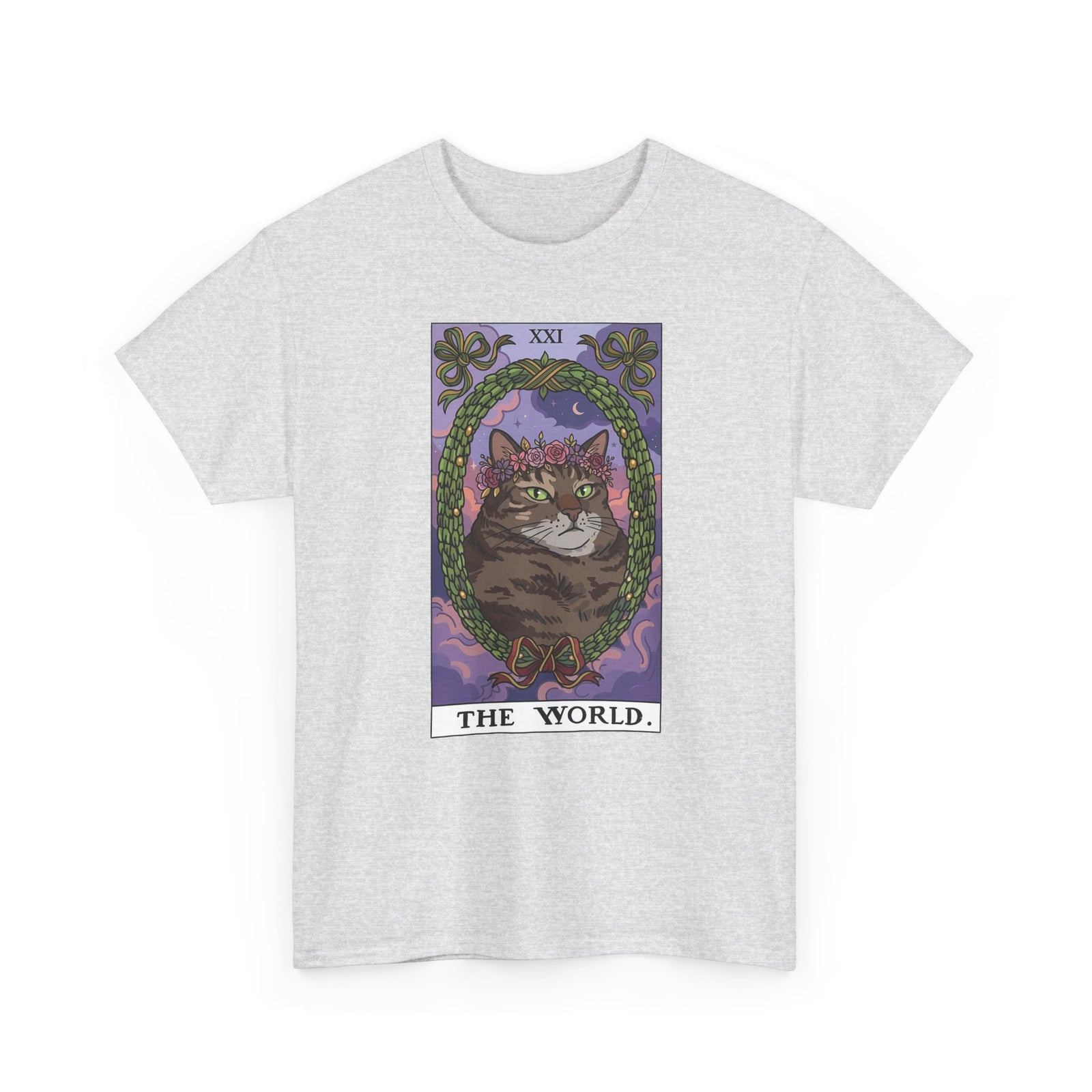 Cat the World Tarot Card T-Shirt