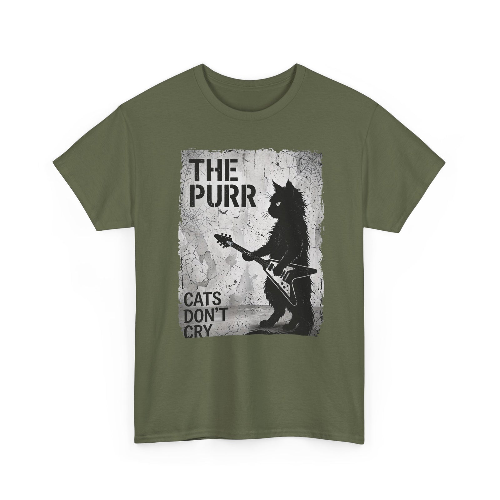 Purr Cats Don't Cry T-Shirt — Cute Cat Graphic Tee